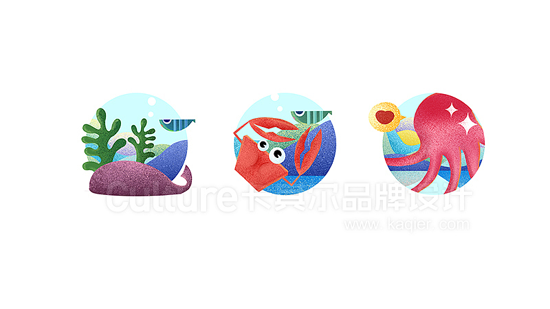 花甲大咖 新派小海鲜 品牌整体形象设计（图ZMTE3NzM3MjMy） - 品牌 - 站酷设计师卡其尔品牌原创素材 - 站酷ZCOOL