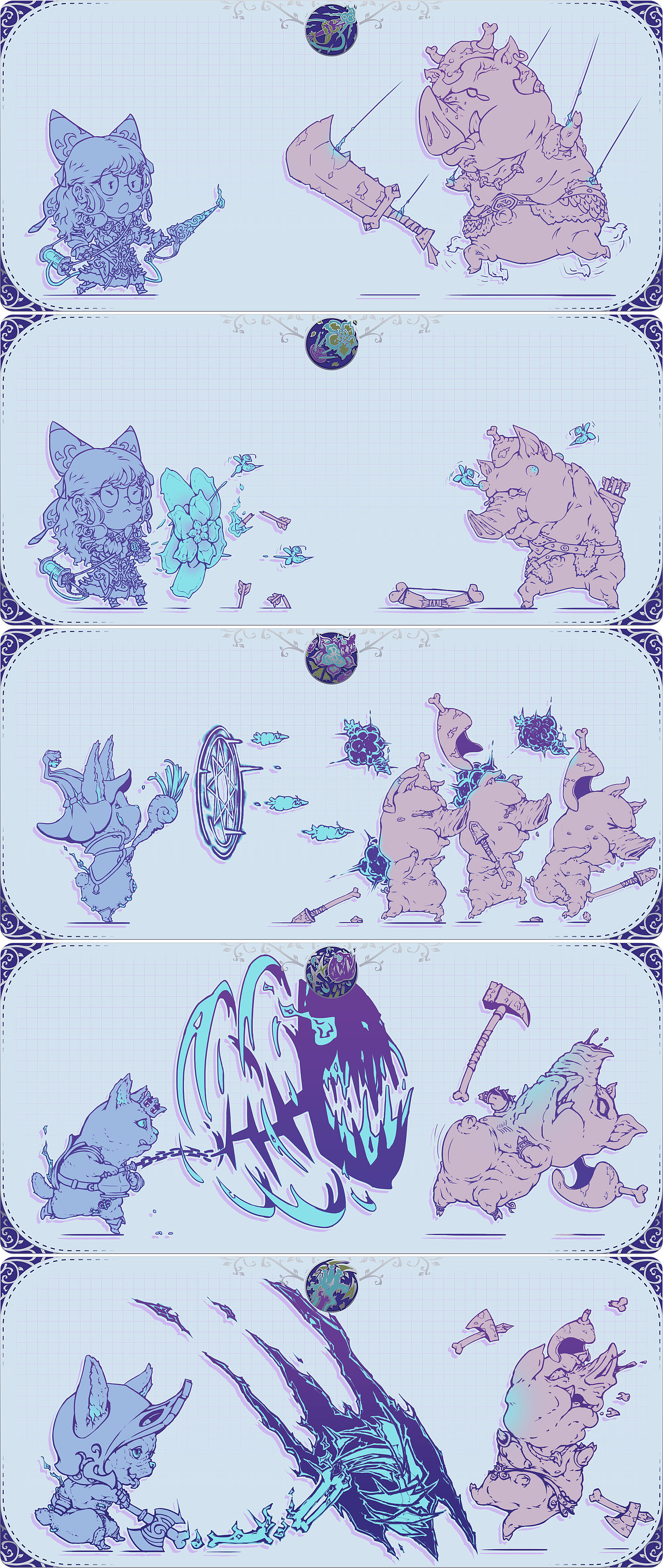 魔旅篇_梅花小分隊(duì)（圖ZMjY4MTQ0ODI0） - 游戲原畫 - 站酷設(shè)計(jì)師xiande40原創(chuàng)素材 - 站酷ZCOOL