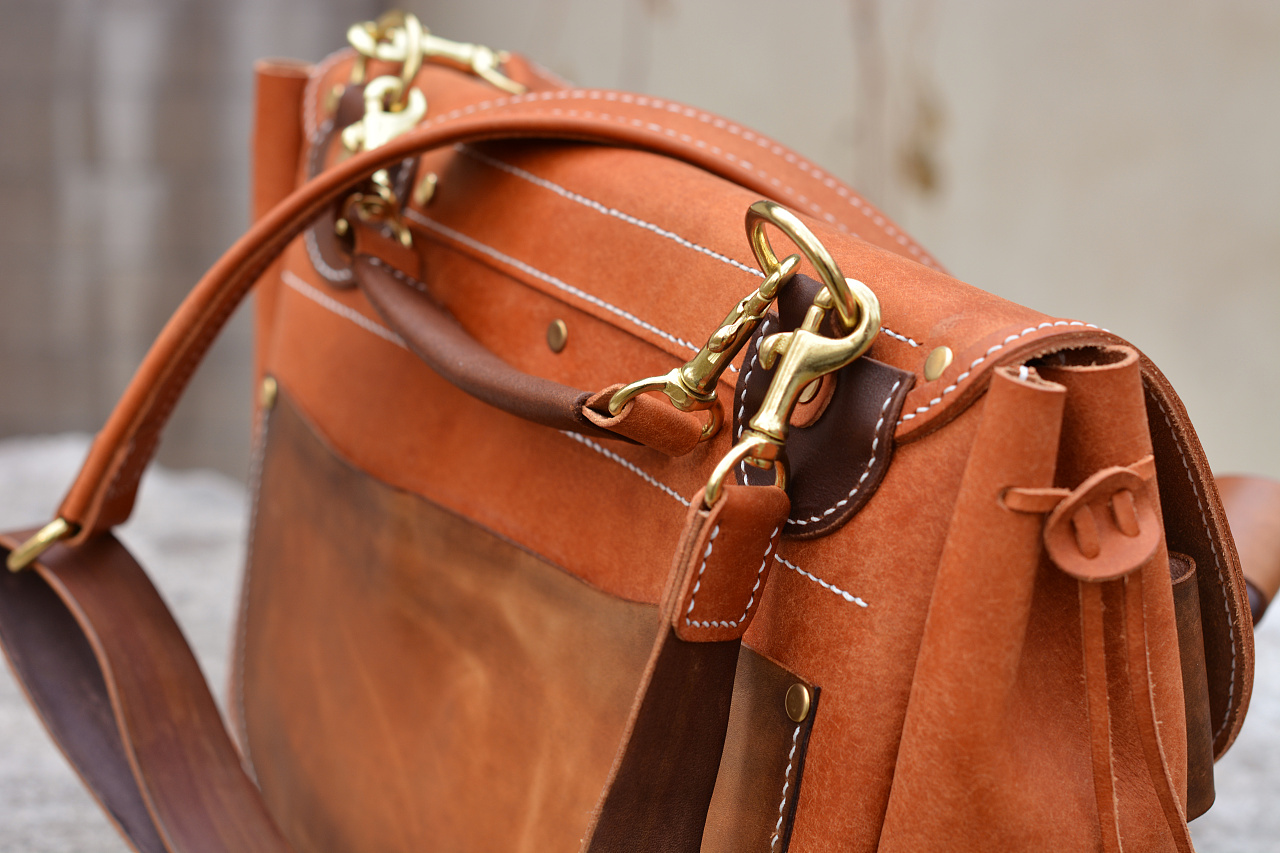 手工皮具 机车包