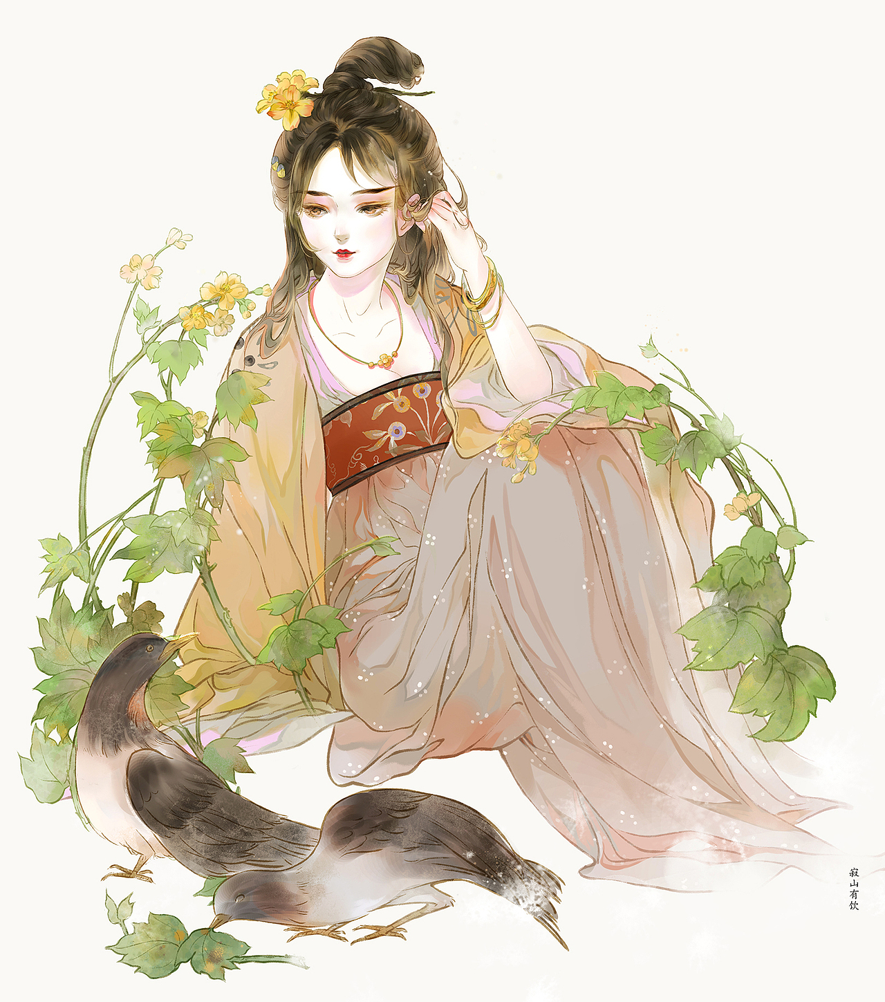 古风板绘合集杭州|插画师寂山有饮