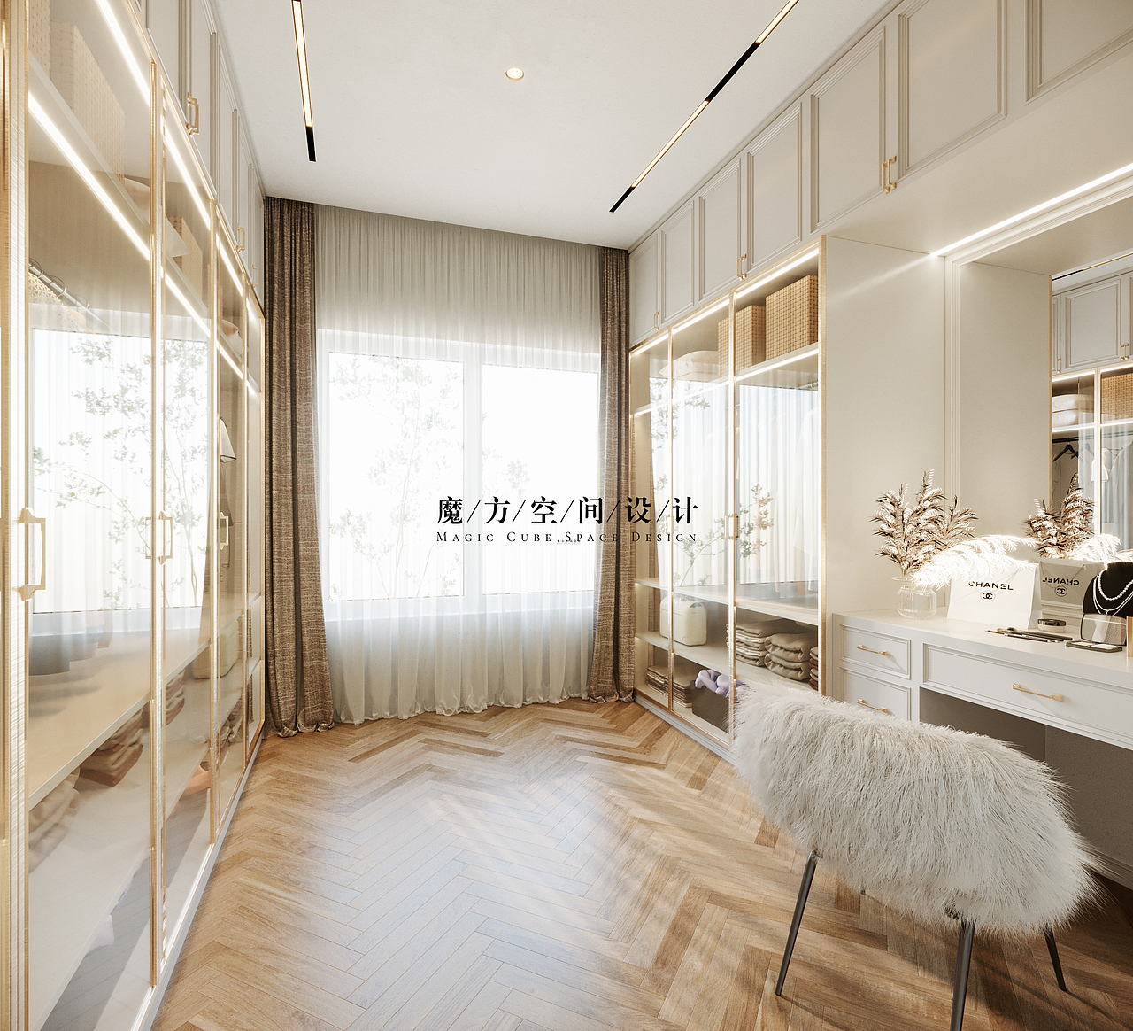 【魔方】法式轻奢•安徽别墅项目（图ZMjA1MjIxMTQ0） - 家装设计 - 站酷设计师魔方空间设计原创素材 - 站酷ZCOOL