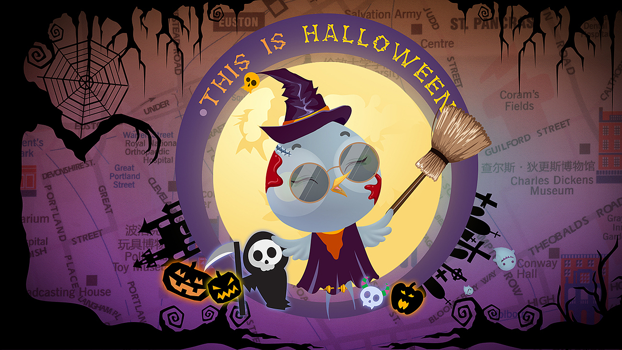 春城一网形象延展 英国周 插画设计