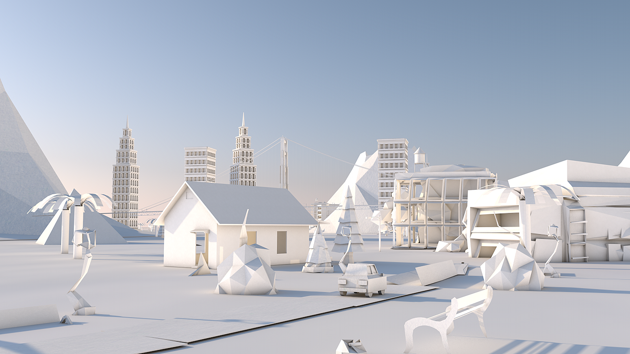 C4D制作折纸房屋短视频（图ZMTE3MTIyNDc2） - 动画/影视 - 站酷设计师泪廌原创素材 - 站酷ZCOOL