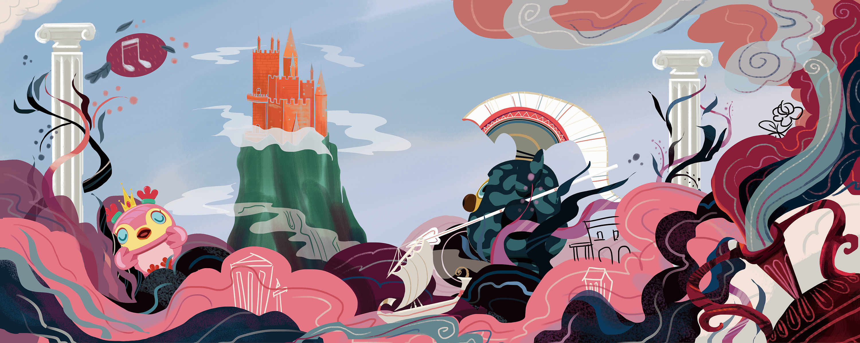 插画墙绘日常练习