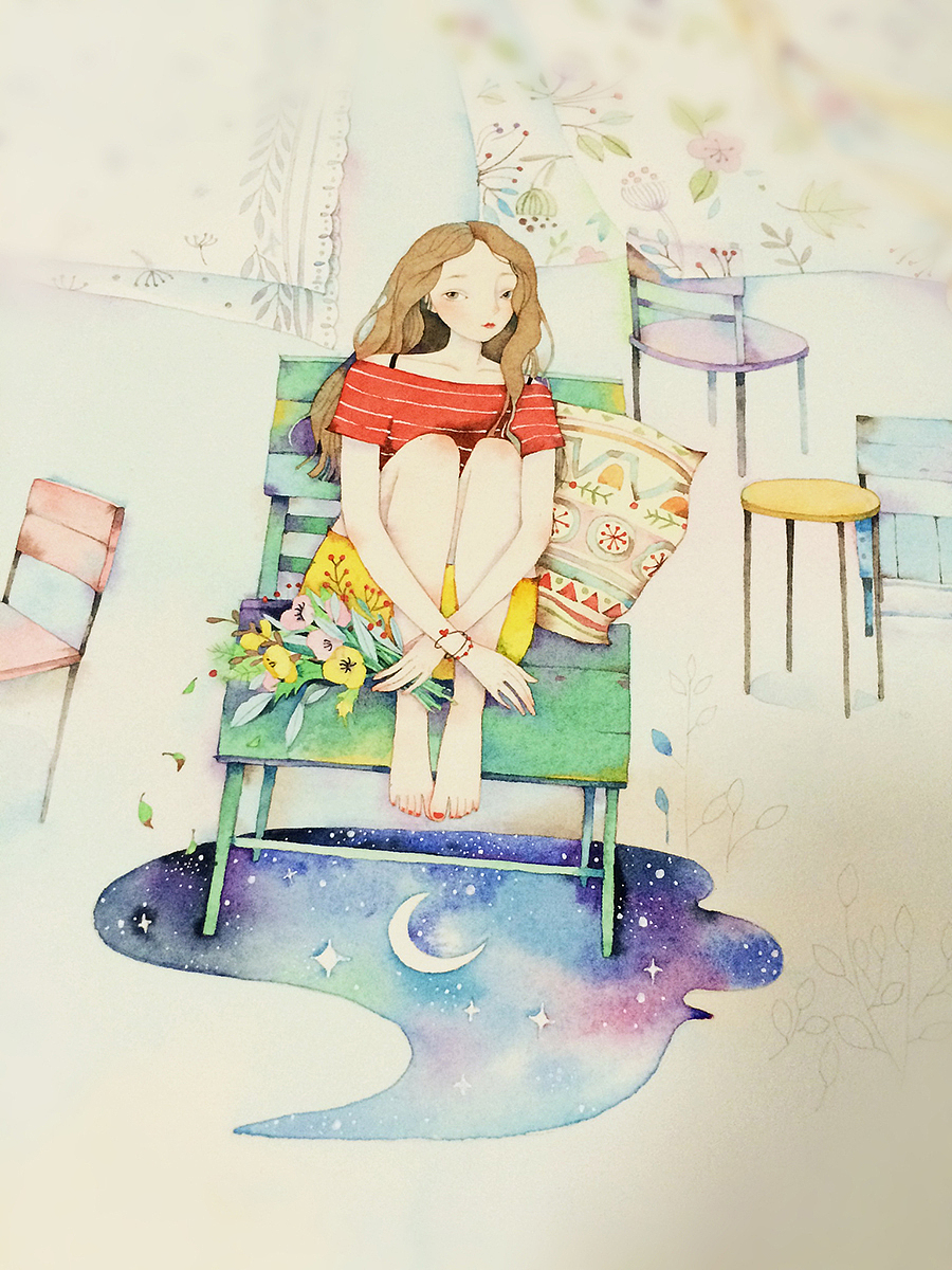 星空（图ZNDk0ODYxMDA=） - 艺术插画 - 站酷设计师那仁原创素材 - 站酷ZCOOL