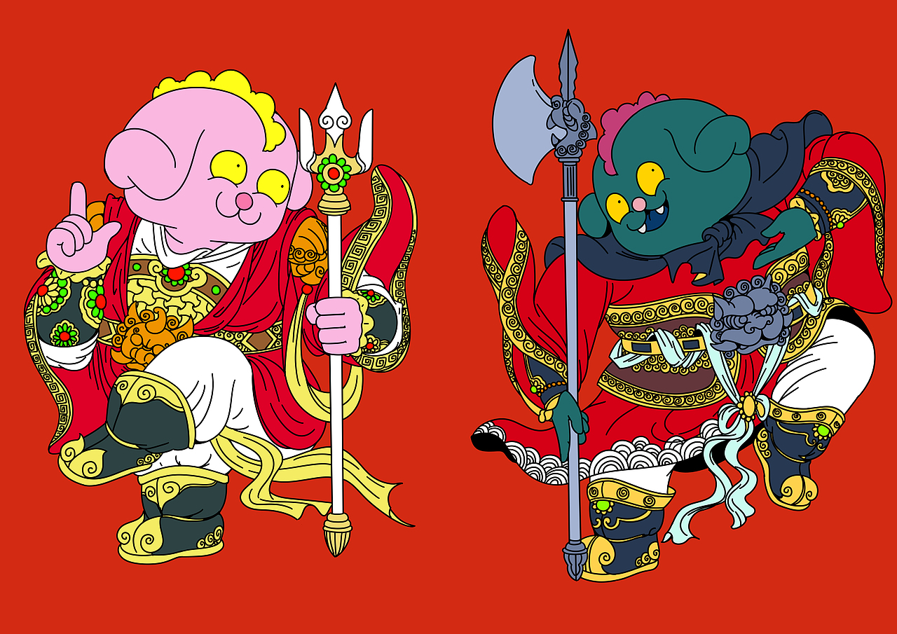 年画/门神合集（图ZMjM3MjI5ODY4） - 商业插画 - 站酷设计师社百姿原创素材 - 站酷ZCOOL