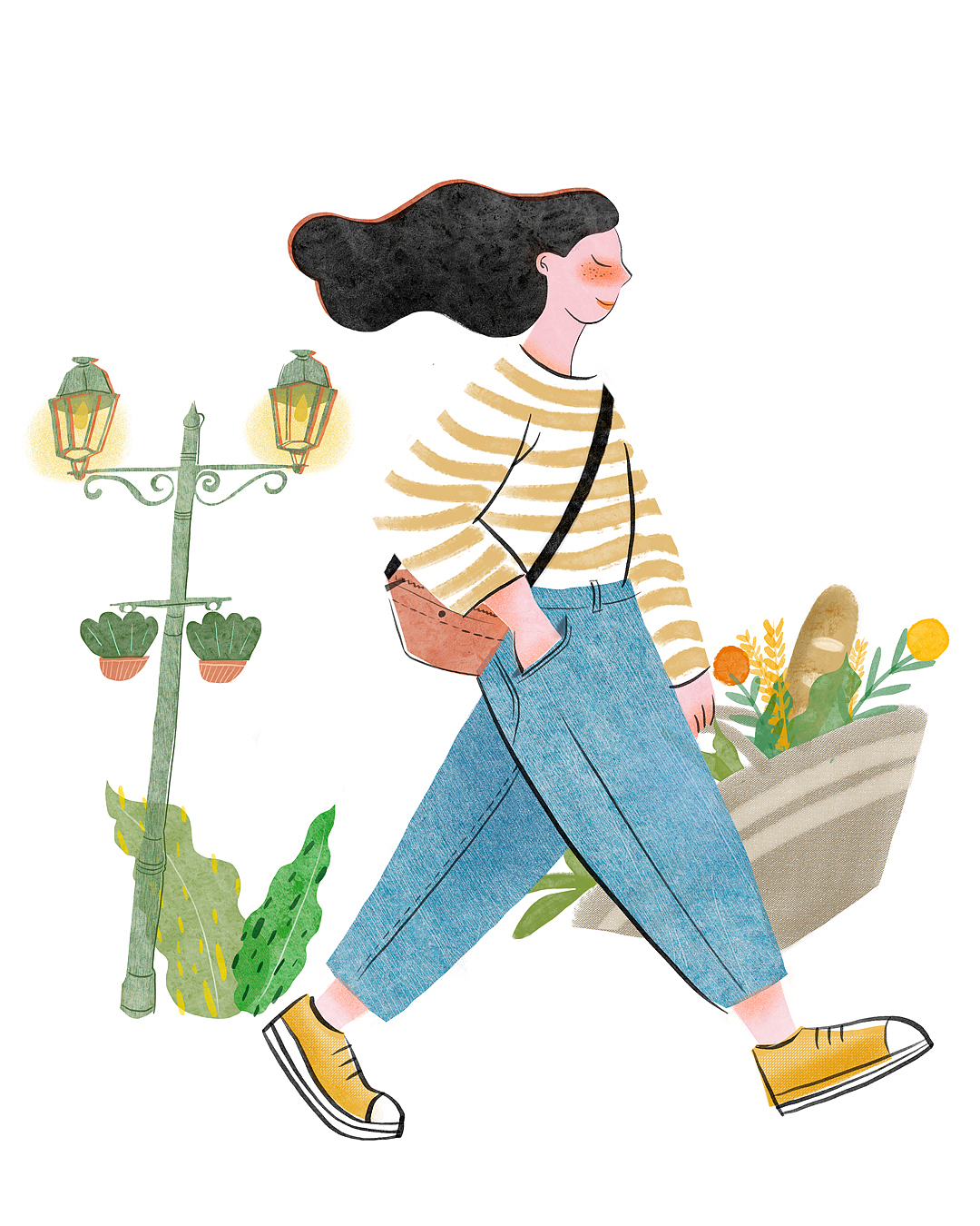 优衣库大三巴前店 澳门本地插画师合作款（图ZMjkzMDM3Njky） - 商业插画 - 站酷设计师小島元春原创素材 - 站酷ZCOOL