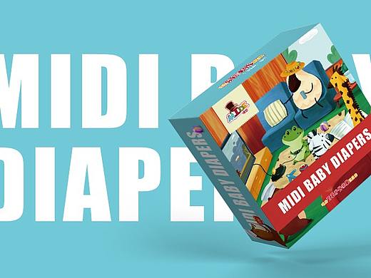 咪迪 纸尿裤品牌设计 包装升级