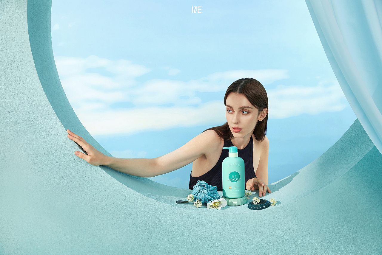 《墨雪》护肤洗发水电商形象广告大片（图ZMjE2MDIxOTYw） - 产品摄影 - 站酷设计师新羽广告NEStudio原创素材 - 站酷ZCOOL