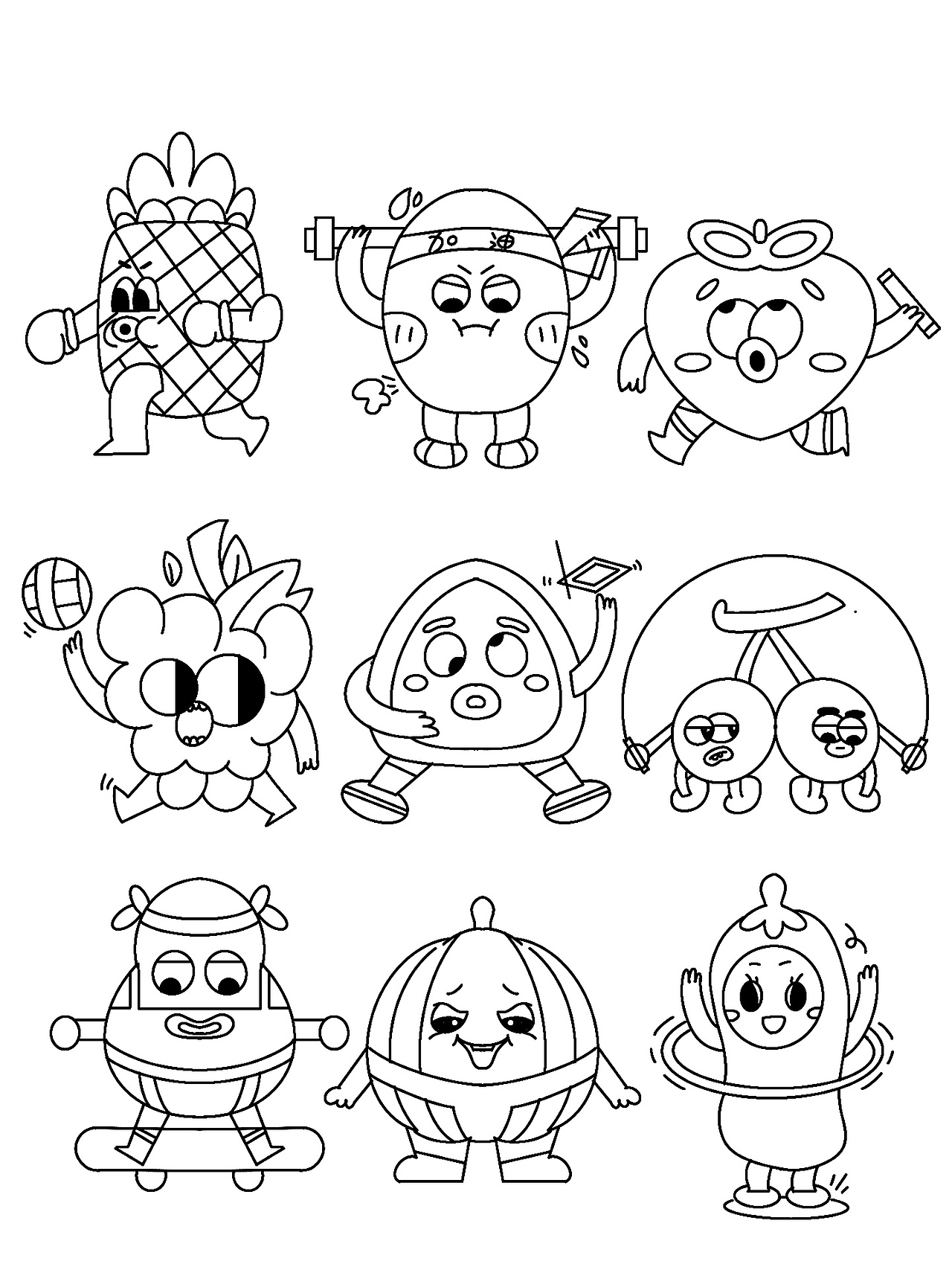 Doodle插画 y园糖（图ZMjk2MjQ0ODQ0） - 新锐潮流插画 - 站酷设计师关十一原创素材 - 站酷ZCOOL