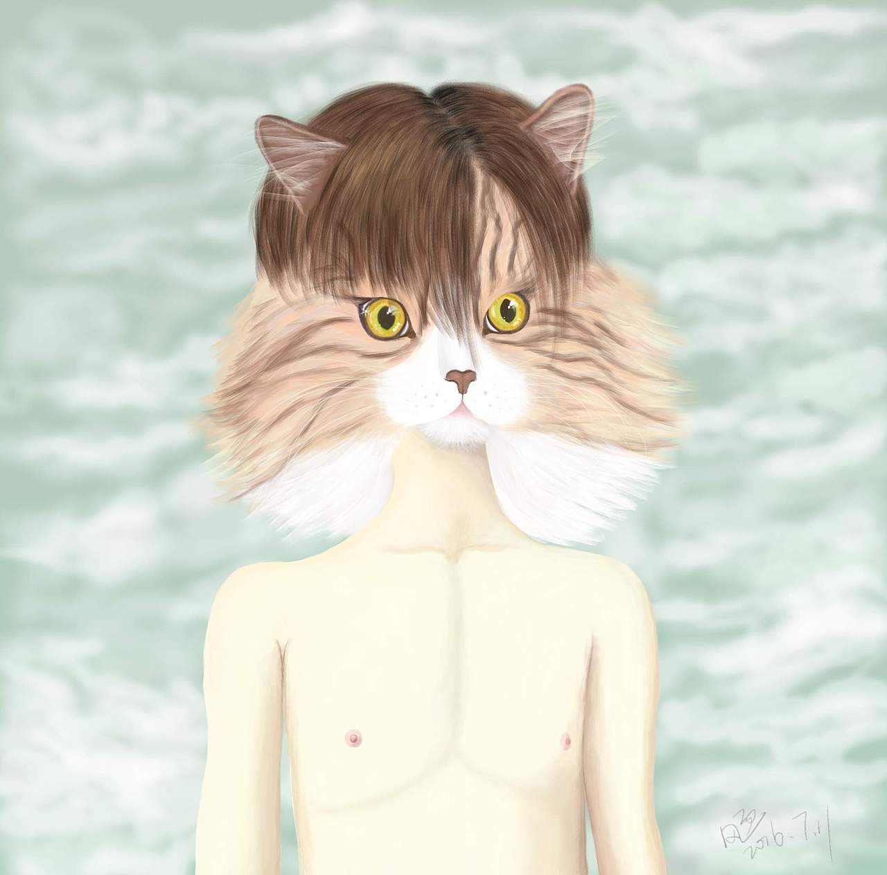 「SIRON YANG」原创插画--我看见了你的影子（图ZNzYwNjI1ODQ=） - 新锐潮流插画 - 站酷设计师SironYang原创素材 - 站酷ZCOOL