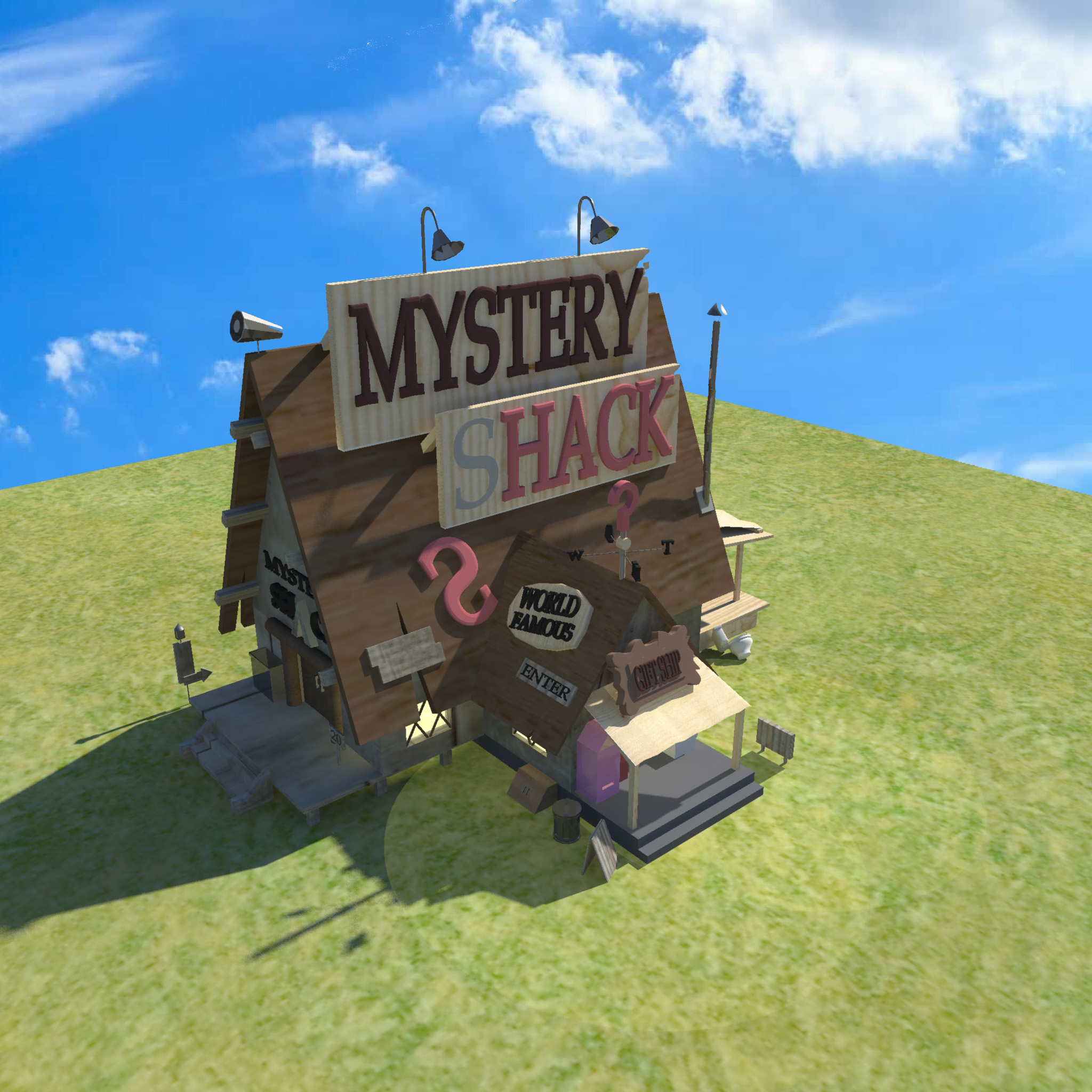 《怪诞小镇》的小屋