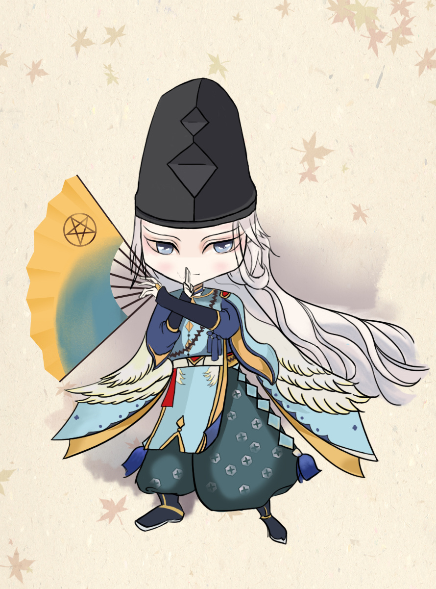 阴阳师晴明手绘卡通练习