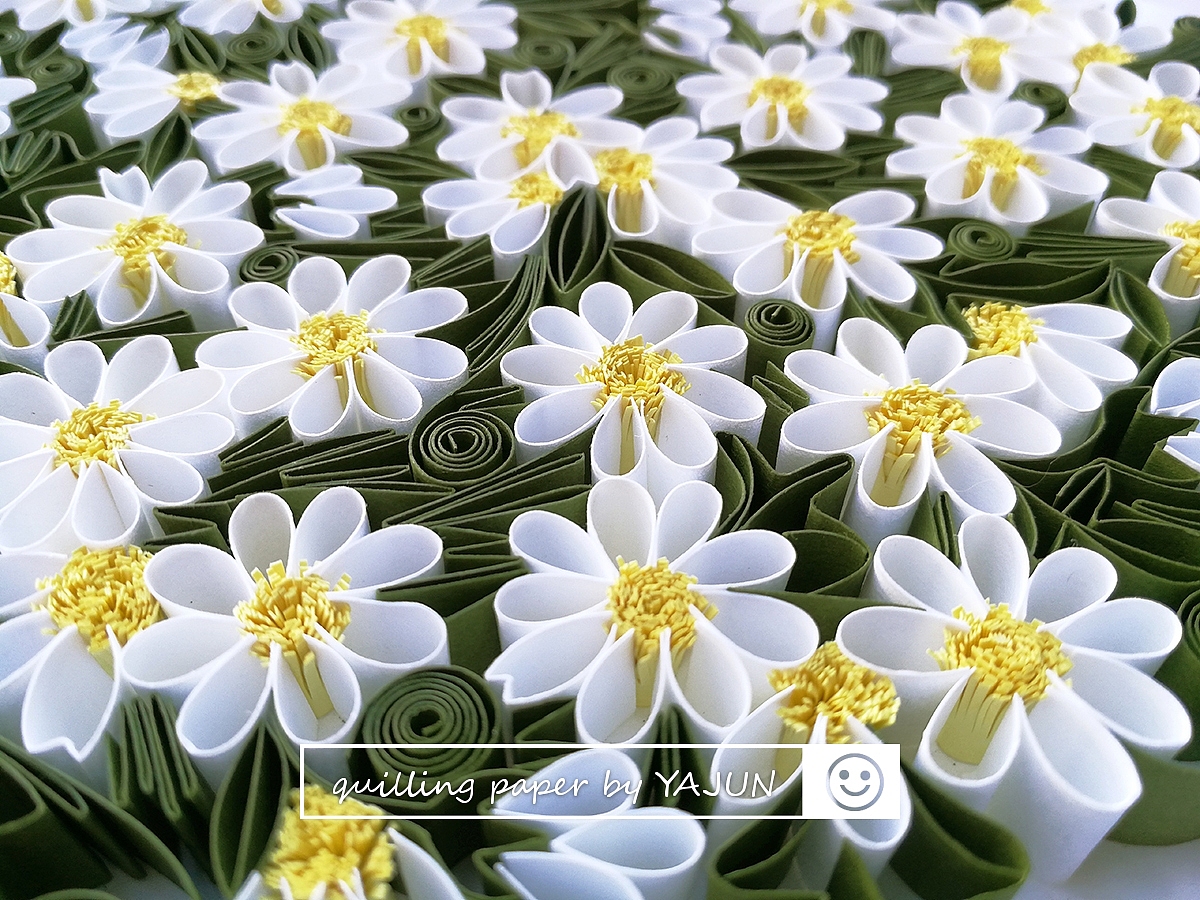 紙工藝——衍紙手工——小雛菊（圖ZMjE5MjkyOTU2） - 其他手工藝 - 站酷設計師YAJUN7原創(chuàng)素材 - 站酷ZCOOL