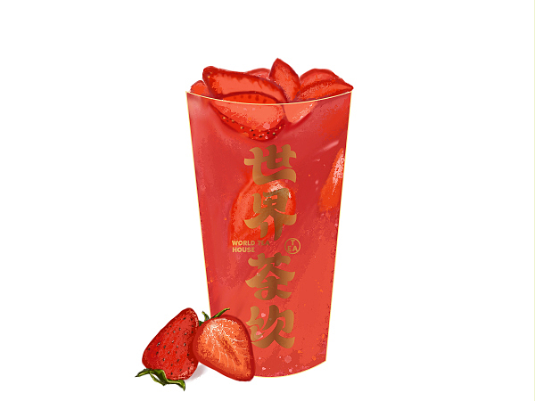 茶饮产品手绘