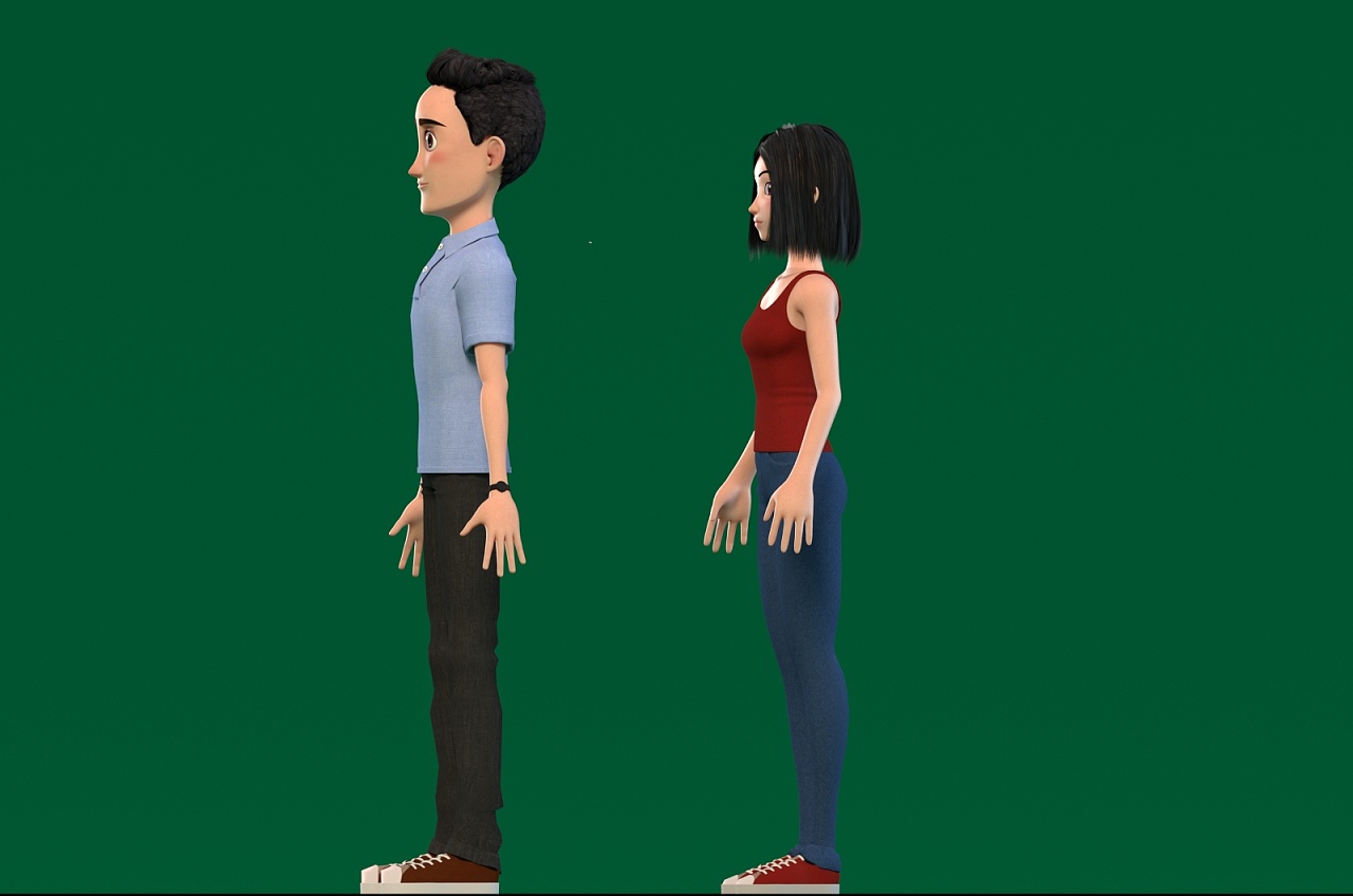 卡通角色三维动画片头制作抖音动画建模三维形象设计