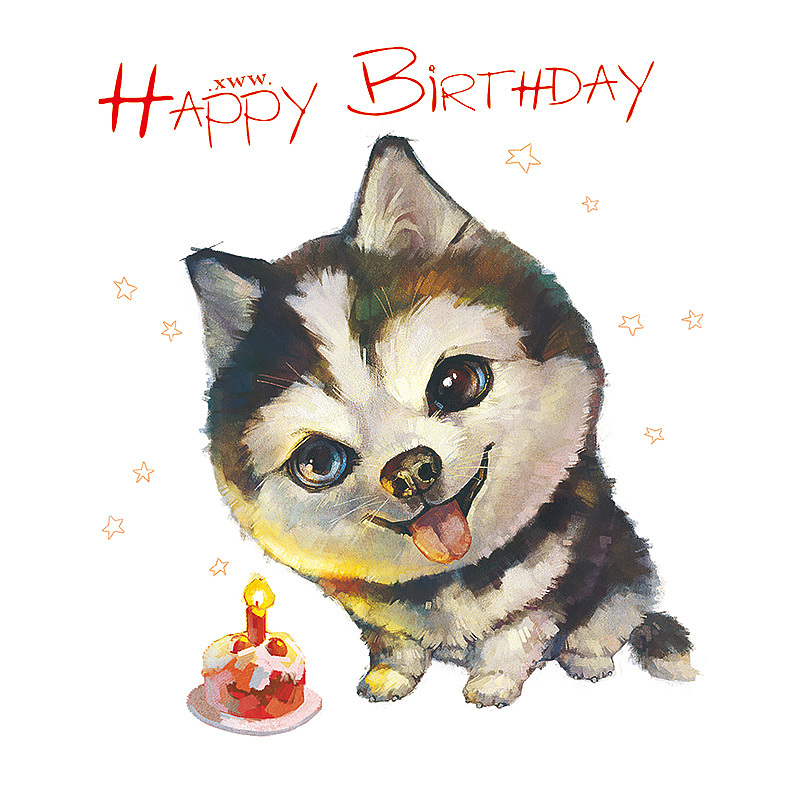 【萌宠by雪娃娃】二哈雪儿|插画|商业插画|雪娃娃童画_原创作品-站酷