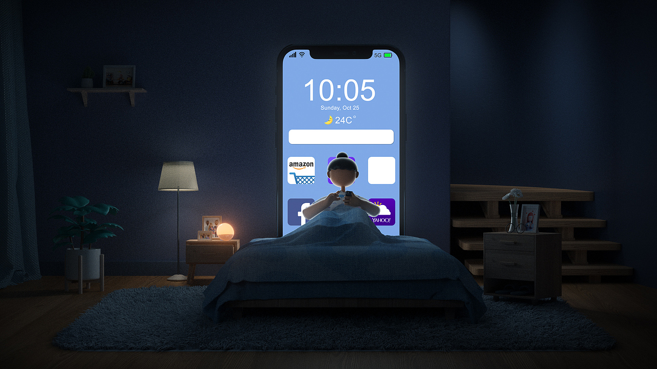 C4D动态设计 丨 唤醒闹钟