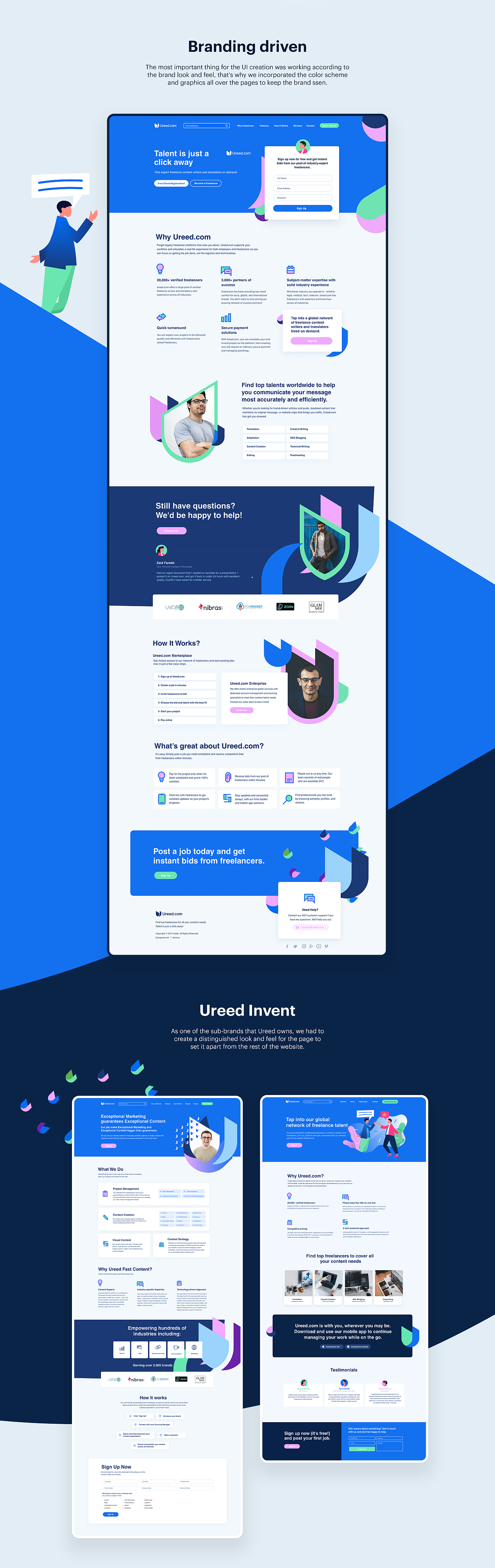 Ureed UI/UX Design.（图ZMjcxNzMxMDE2） - 企业官网 - 站酷设计师Baianater原创素材 - 站酷ZCOOL