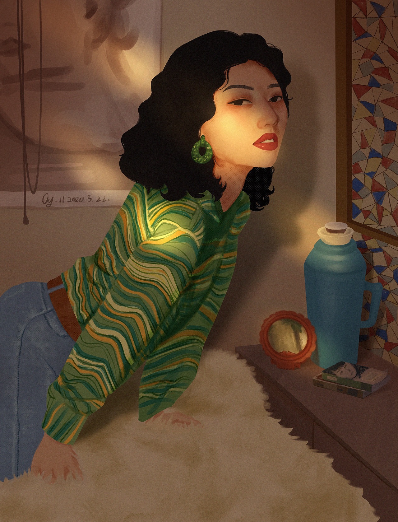 组成了我印象中的那个港风女孩创作44粉丝26826厦门 | 插画师冬眠的熊