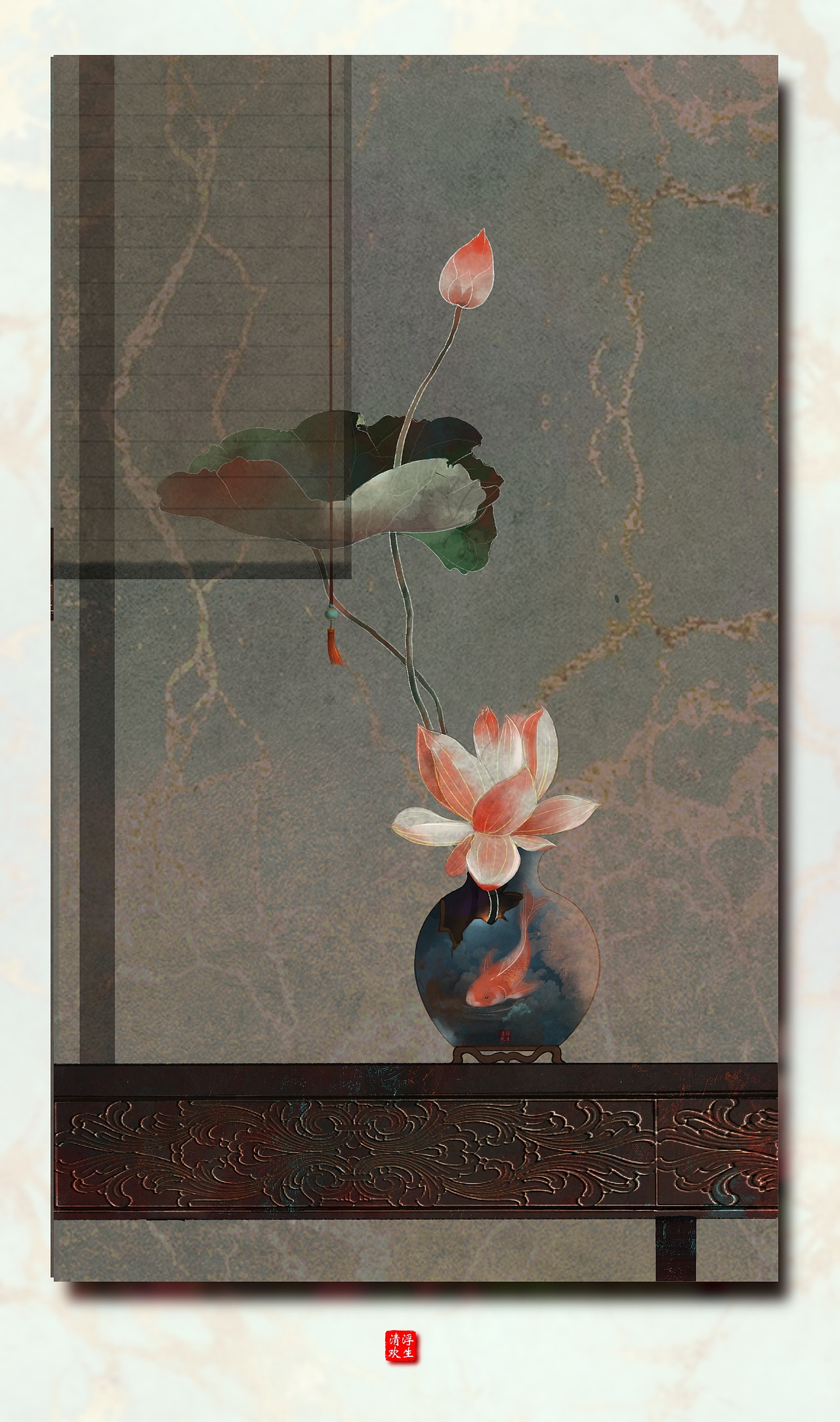 《古风静物》（图ZMjg1Mjc0MDI0） - 商业插画 - 站酷设计师清欢ZH原创素材 - 站酷ZCOOL