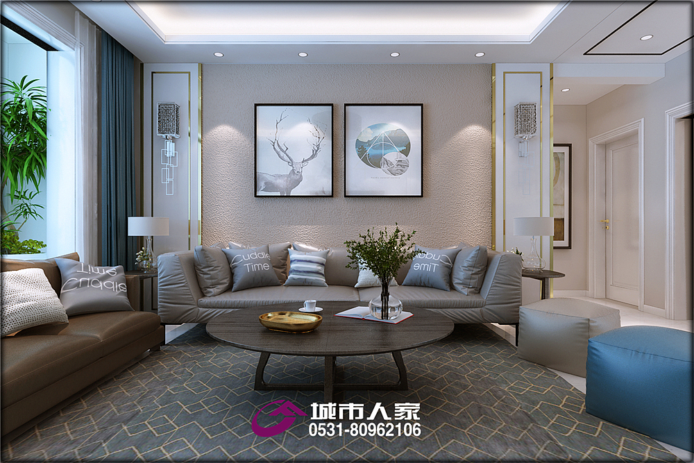 中海珑湾装修案例简约现代风格