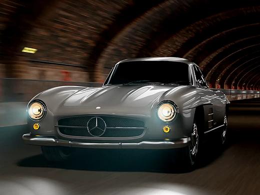 Benz 300SL 产品动画