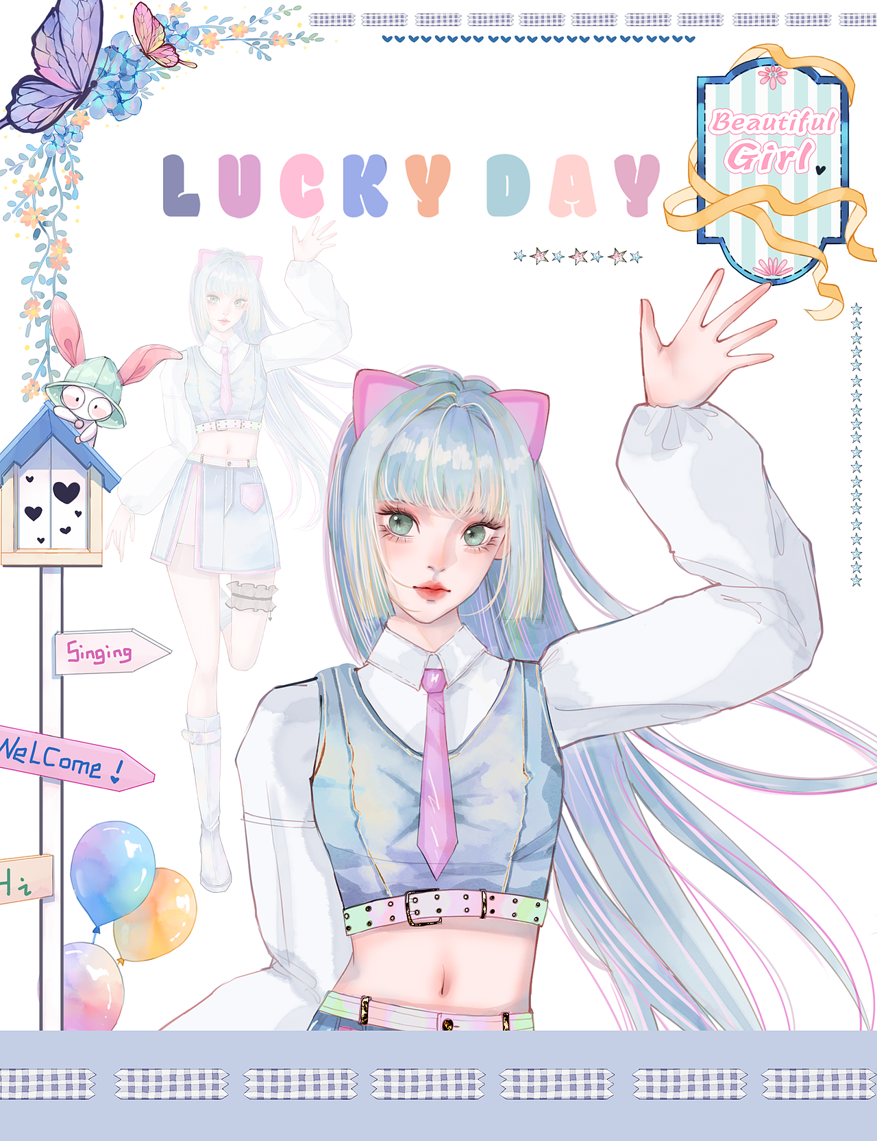 是胶带稿稿（图ZMzc4MzI5ODYw） - 商业插画 - 站酷设计师Milky牛奶在画画原创素材 - 站酷ZCOOL