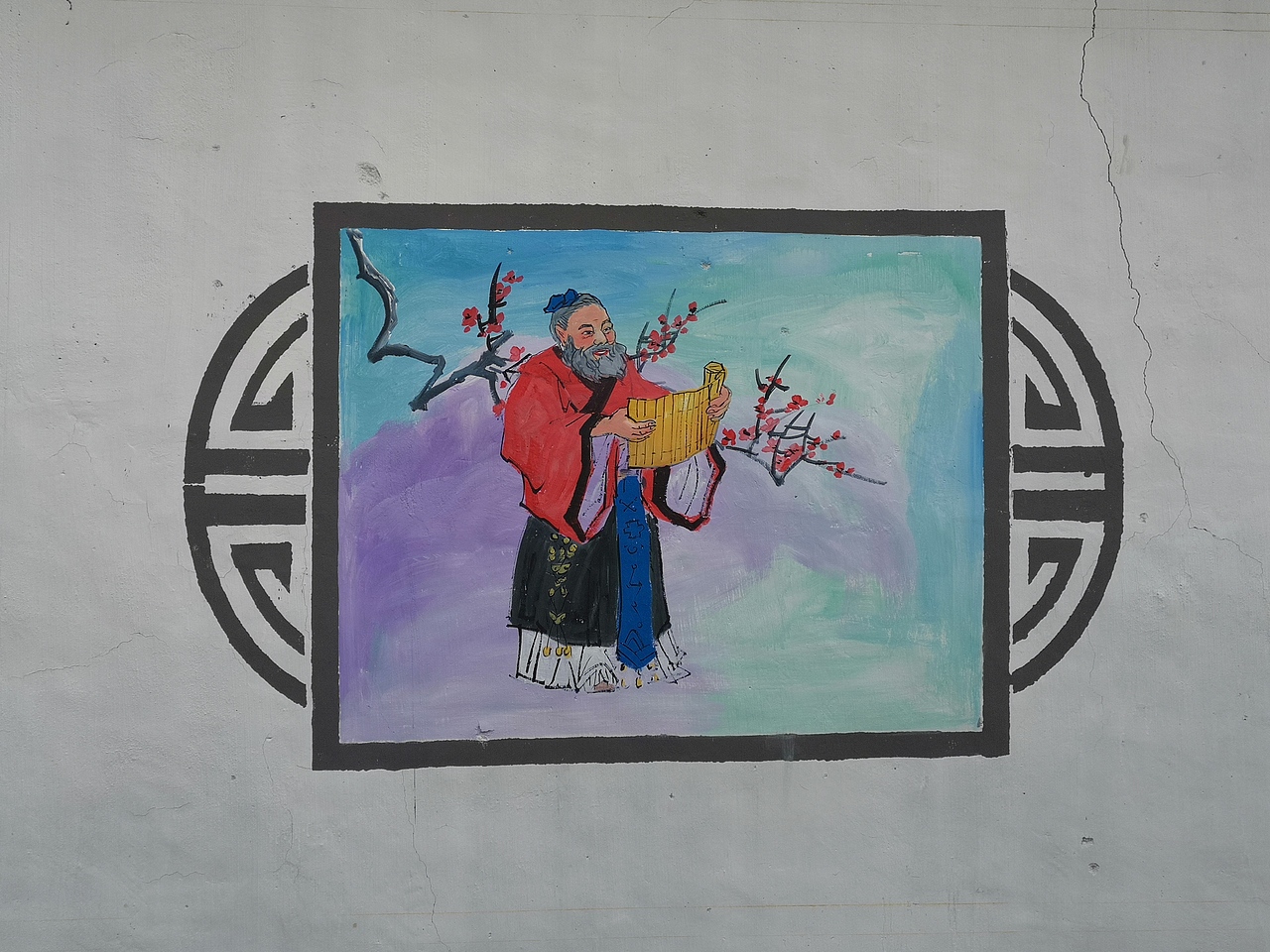 日照文化墙壁画,手绘墙,幼儿园彩绘,墙体彩绘,景观