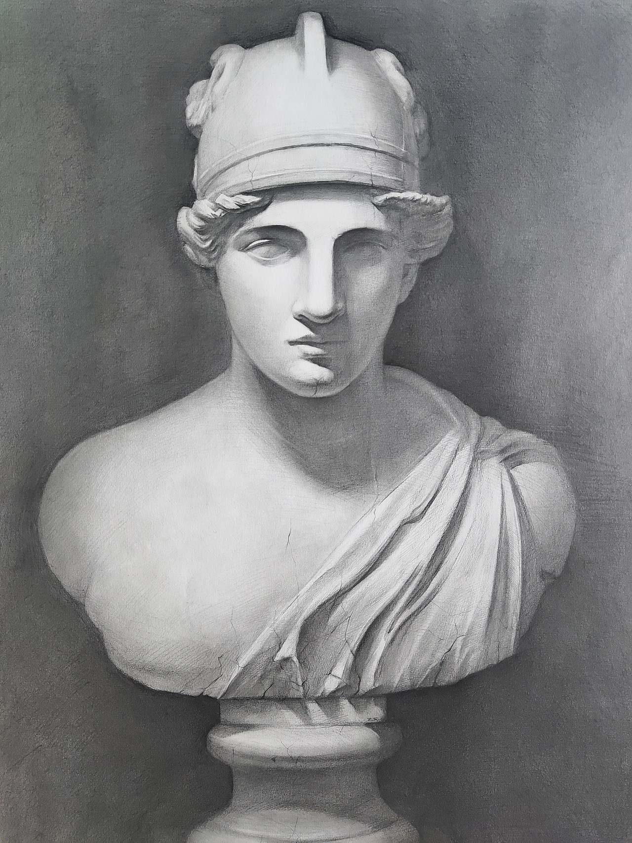 战神 马尔斯 石膏|纯艺术|绘画|蓝博d_原创作品-站酷zcool