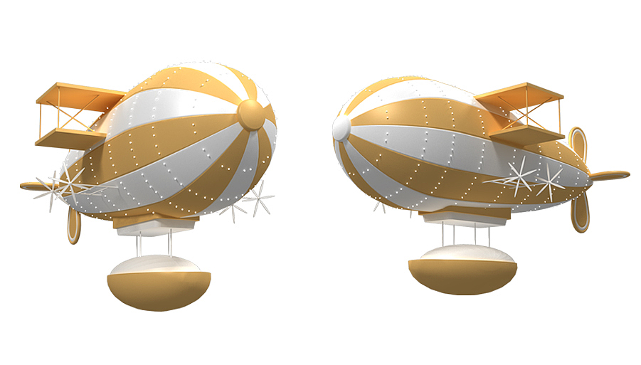 星空之飞艇起航（图ZMzk2OTEwNzI=） - 展陈设计 - 站酷设计师美陈小战灬原创素材 - 站酷ZCOOL