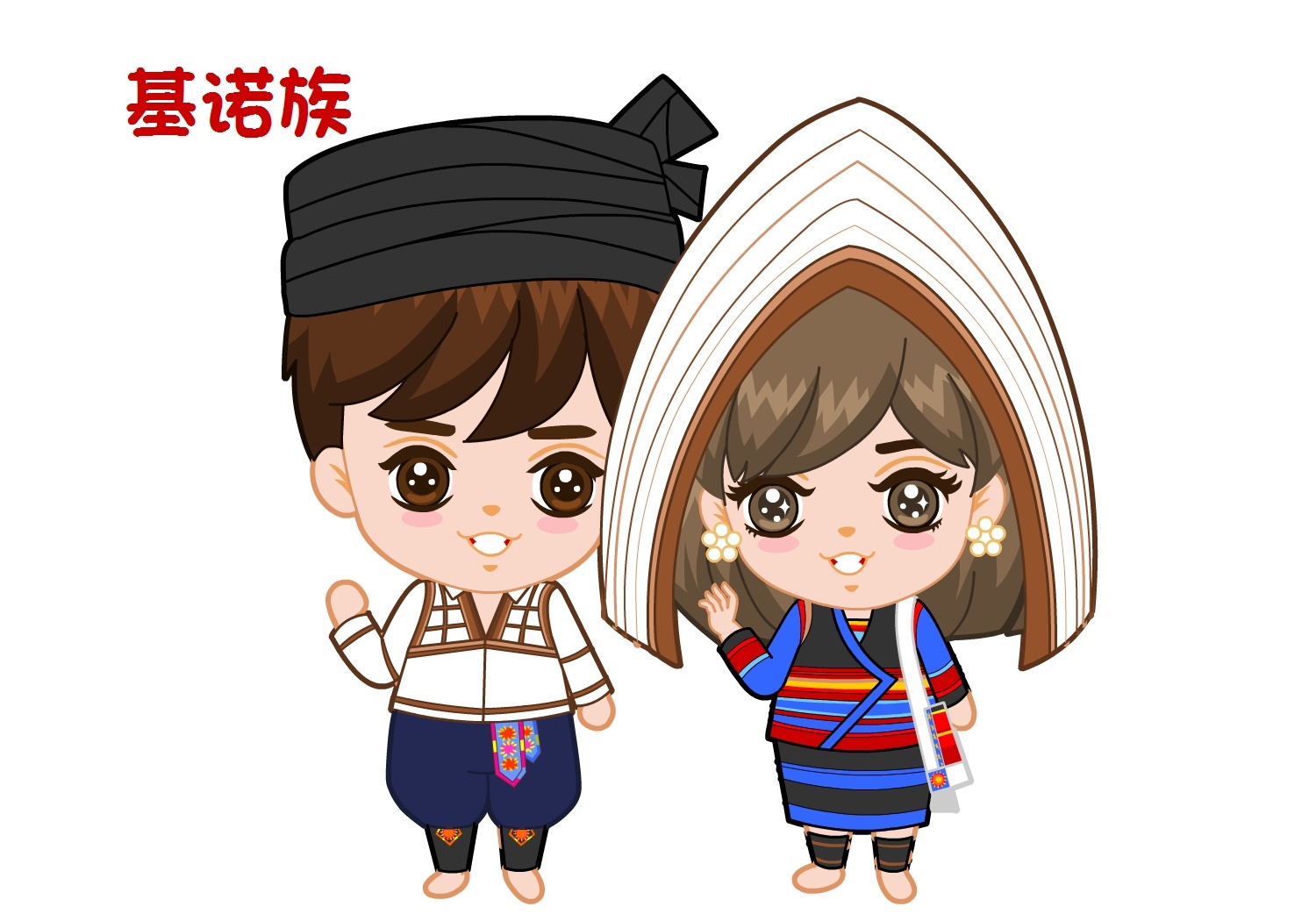 卡通版五十六个民族|动漫|其他动漫|iamkelly - 原创作品 - 站酷