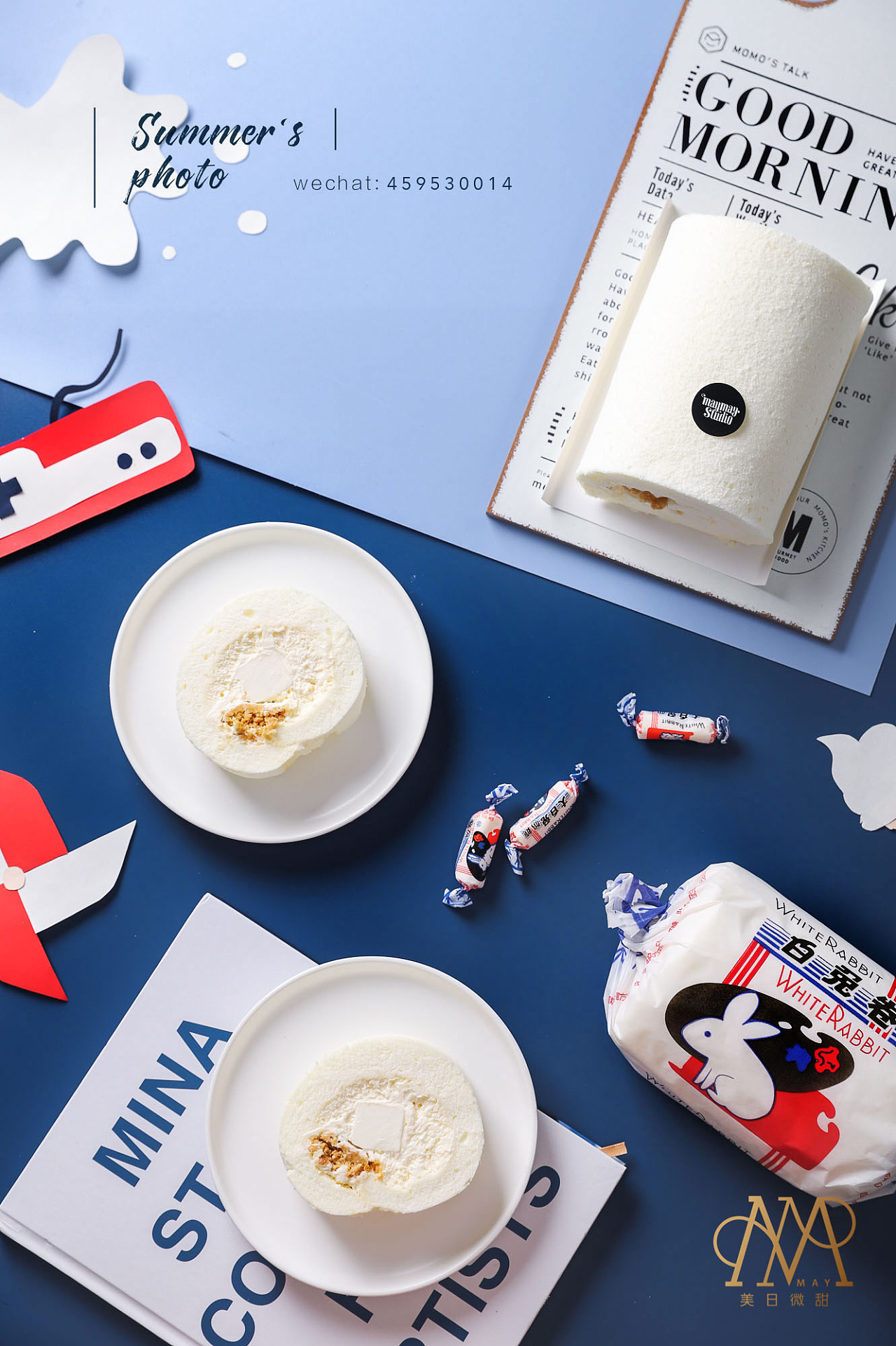 网红大白兔蛋糕卷