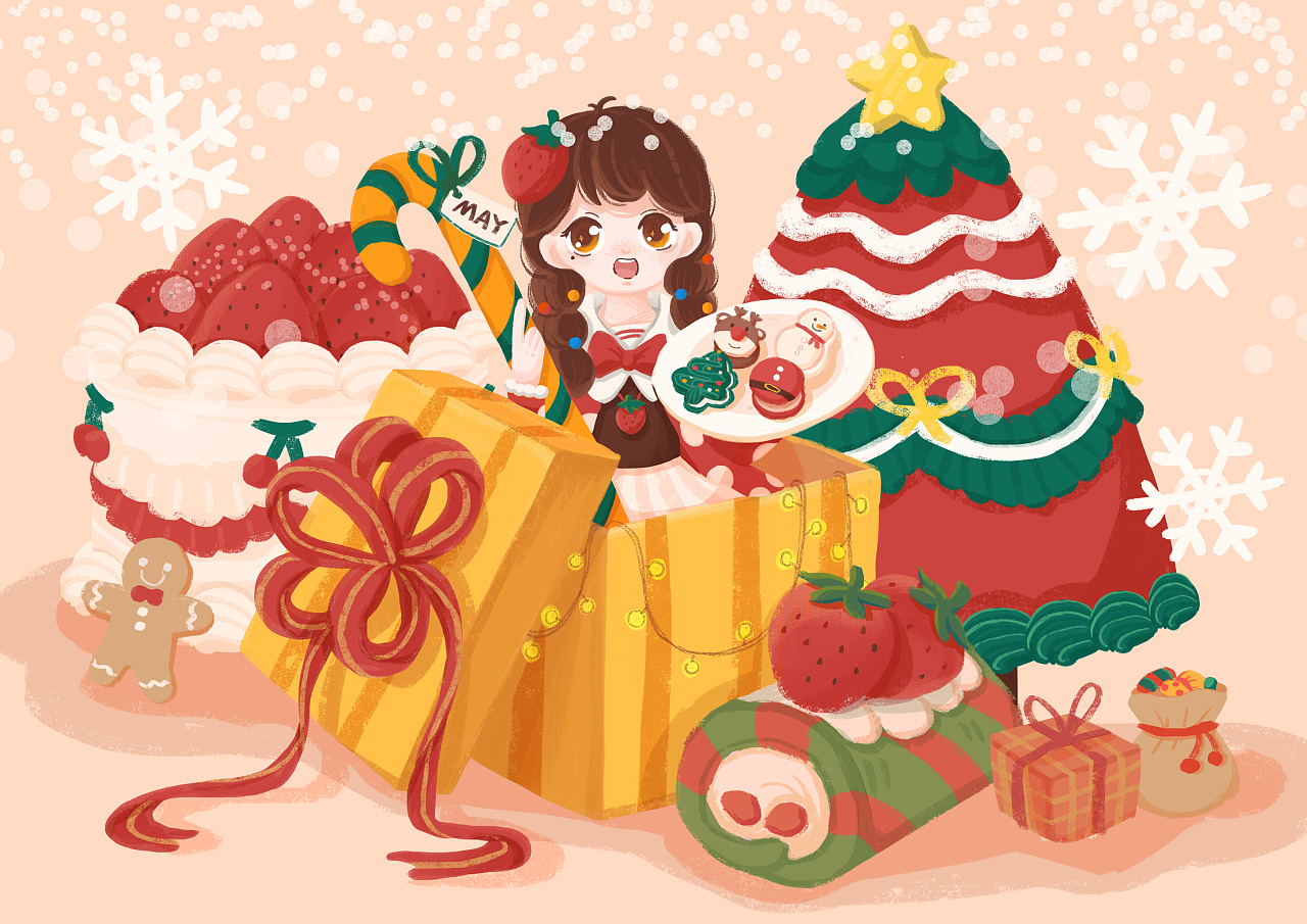 圣诞节日插画