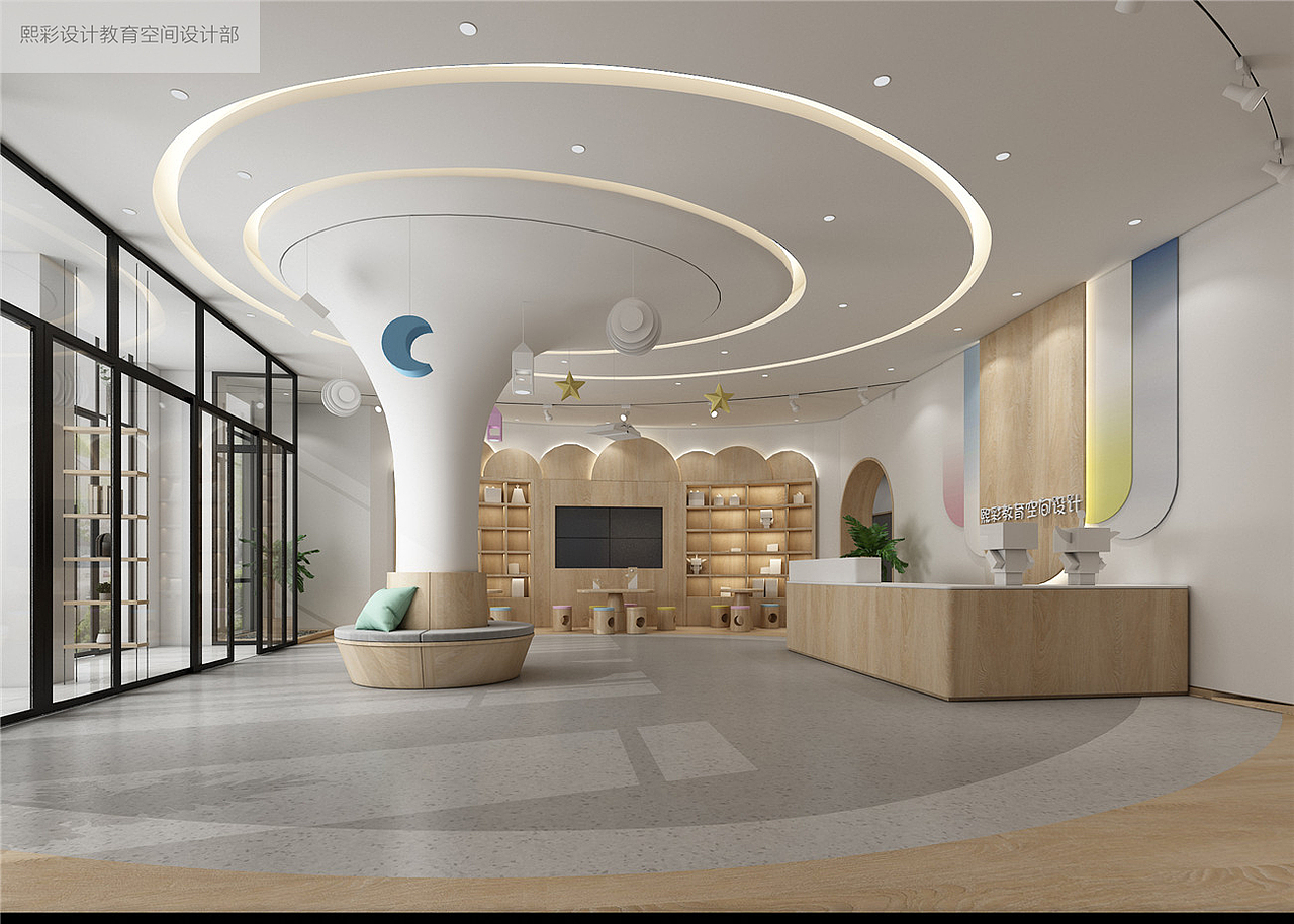 儿童培训学校装修设计|儿童培训中心装修