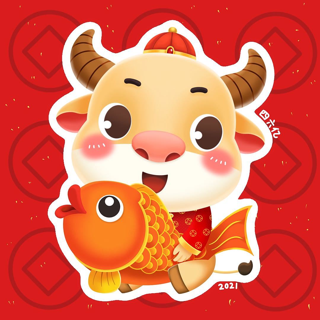 萌萌哒的牛宝宝