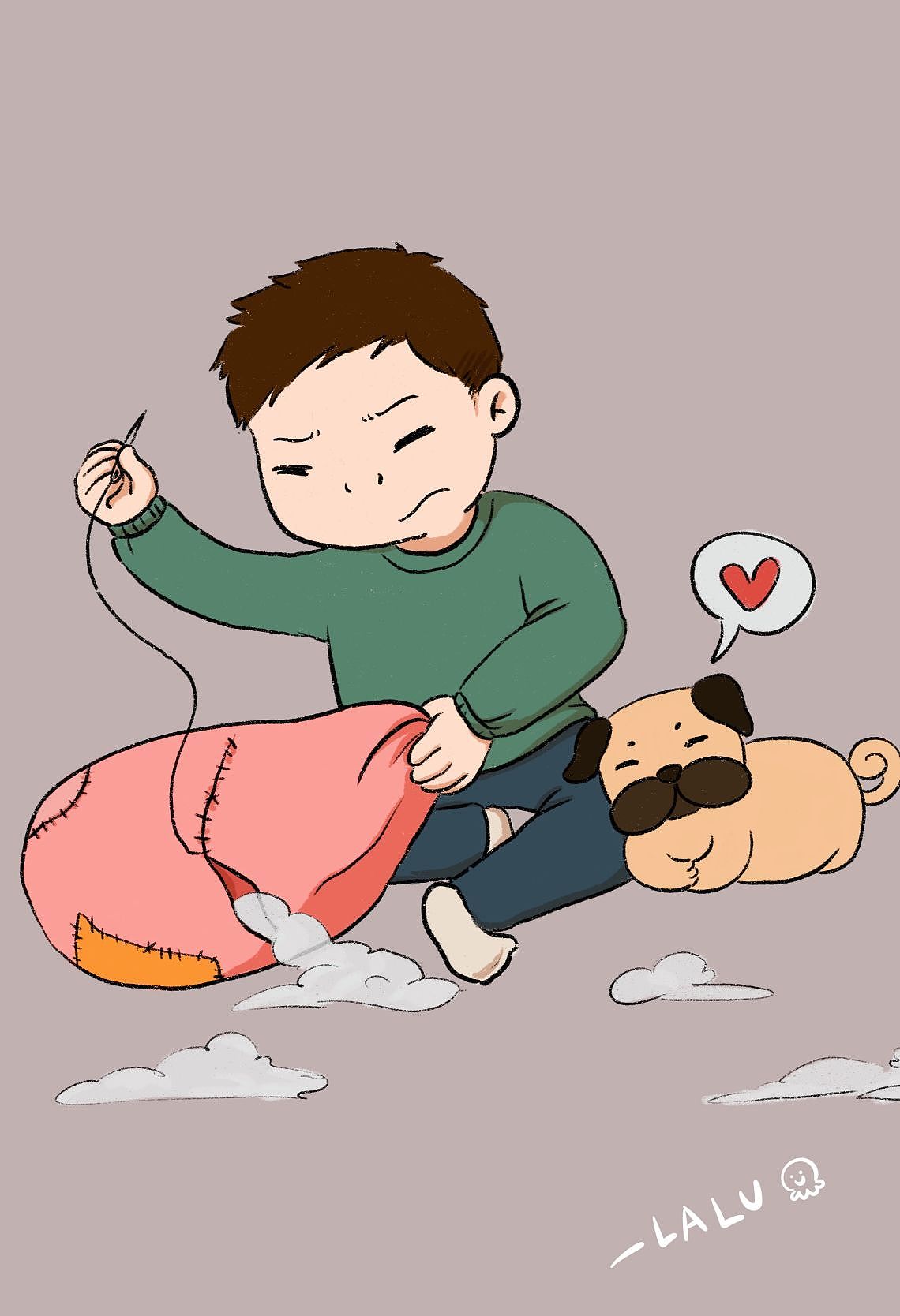 小狗窝31/100（图ZMzYyMzIzMjgw） - 儿童插画 - 站酷设计师叽里呱啦duang原创素材 - 站酷ZCOOL