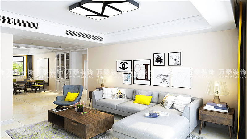 中新锦绣天地装修丨济南万泰装饰126平现代简约装修