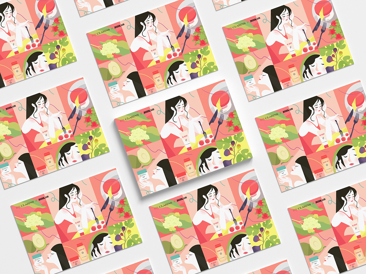 「my CLARINS寻找天然好食肌」（图ZMjk4Nzk1ODY0） - 海报 - 站酷设计师咖啡磨Sophie原创素材 - 站酷ZCOOL