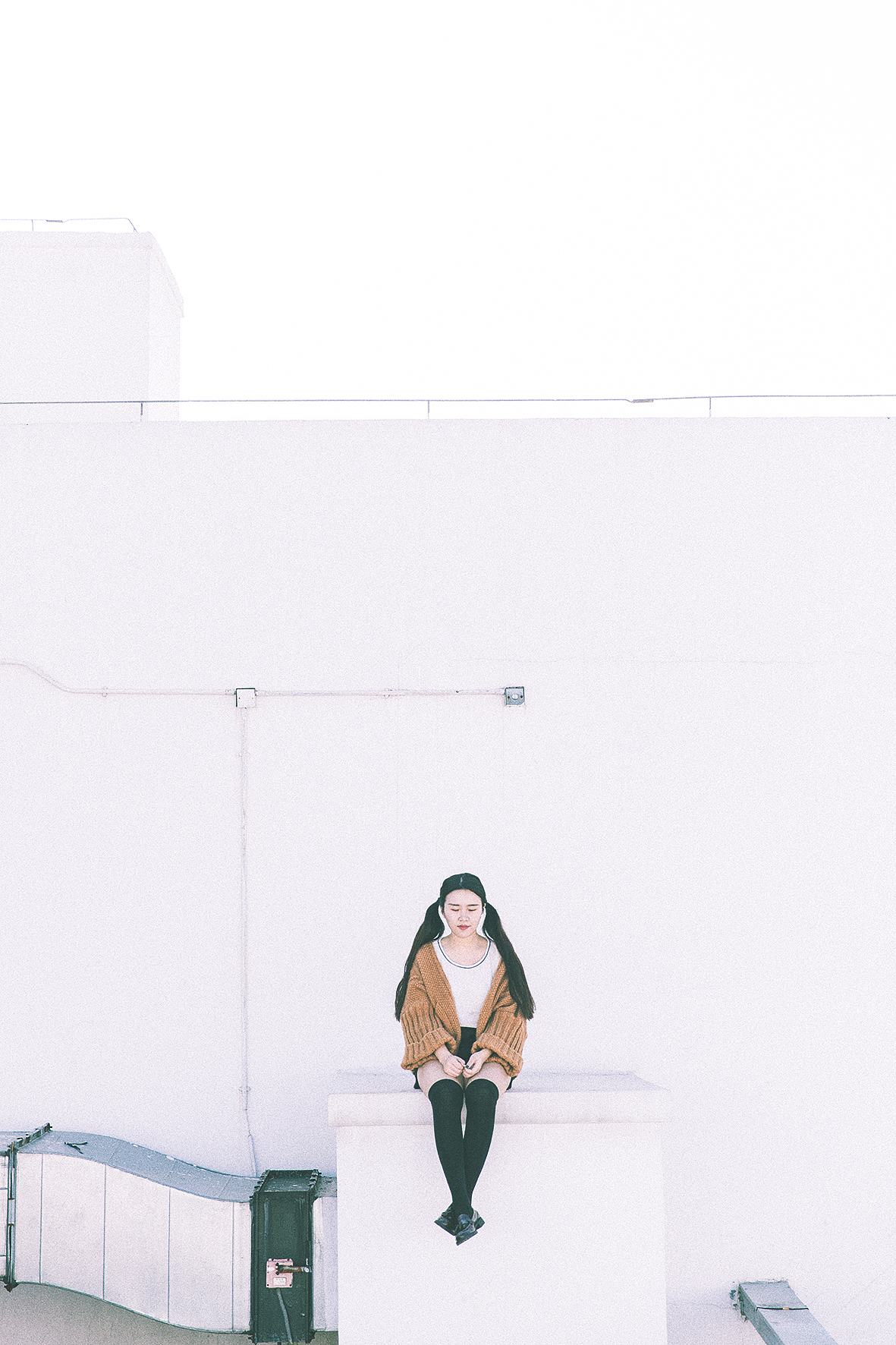 天台少女！（图ZMTE2NDI3Mzky） - 人像摄影 - 站酷设计师阿四依然是好妹纸原创素材 - 站酷ZCOOL