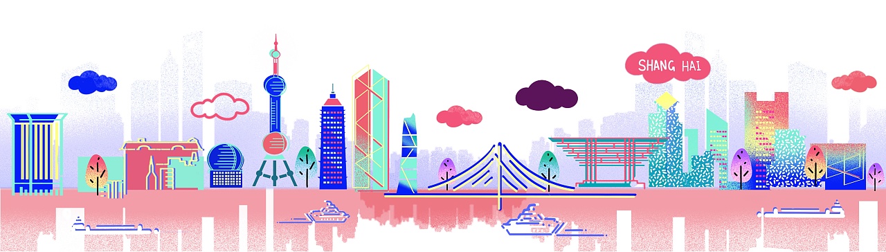 城市印象童趣插画练习-北京上海重庆|插画|儿童插画|纸纸酱 - 原创