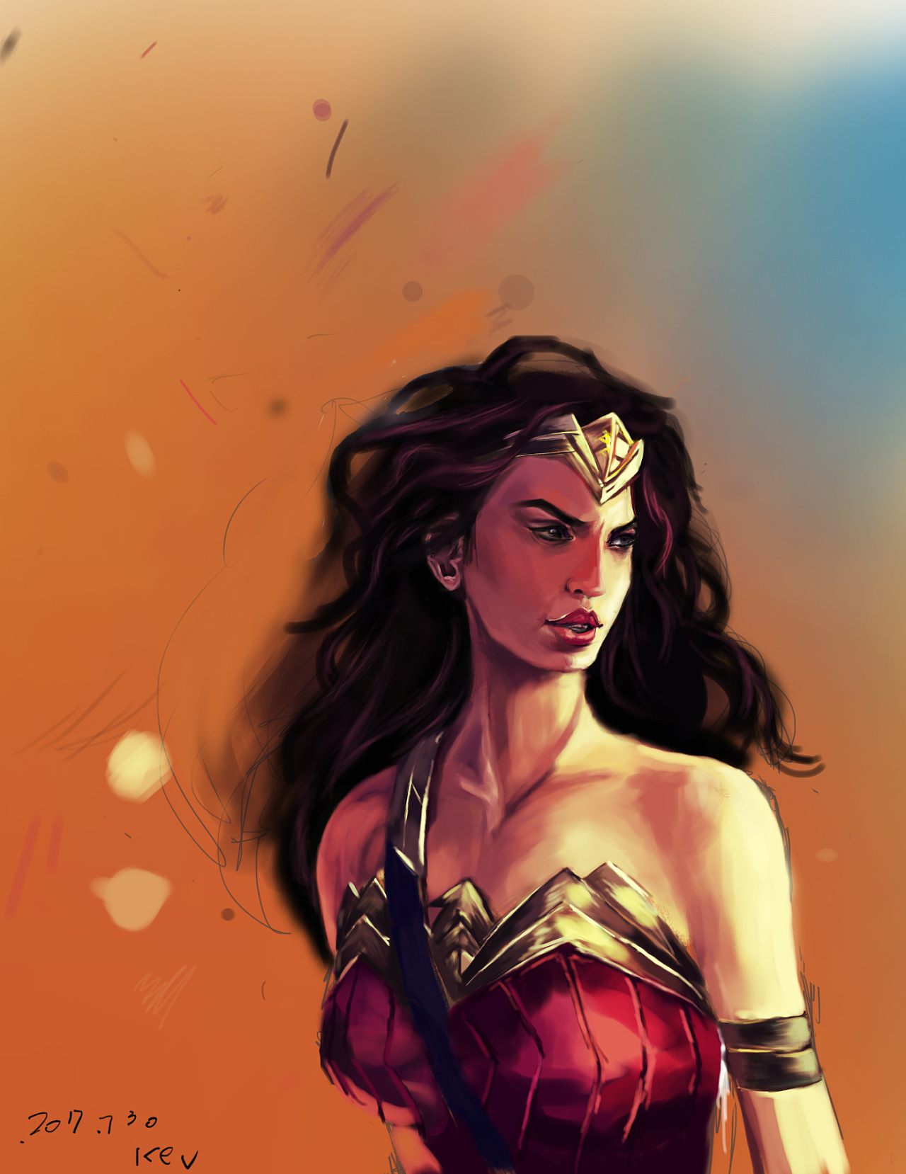 神奇女侠 插画练习