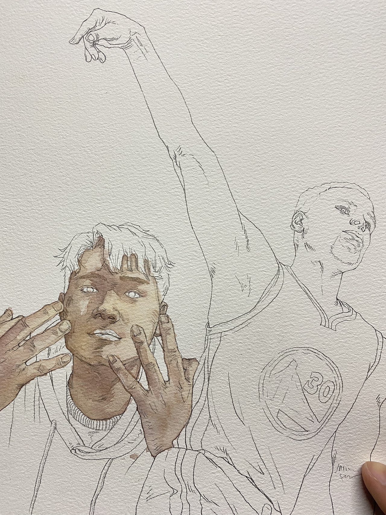 水彩插画 历史三分王史蒂芬库里（图ZMjgxNjgyMDY4） - 绘本 - 站酷设计师不記名原创素材 - 站酷ZCOOL