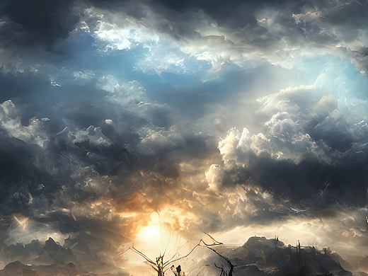 #AI创作实验室#末世，天空，超写实（个人主页-ZNjI1OTE1NjA=） - AI作品 - 站酷设计师Z658144134原创素材 - 站酷ZCOOL