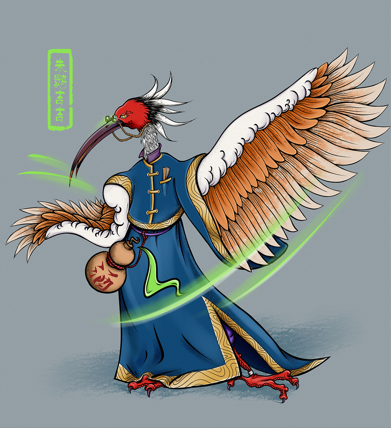 手绘出来的形象图由于"秦岭四宝"主要生活在陕西秦岭山脉中,所以