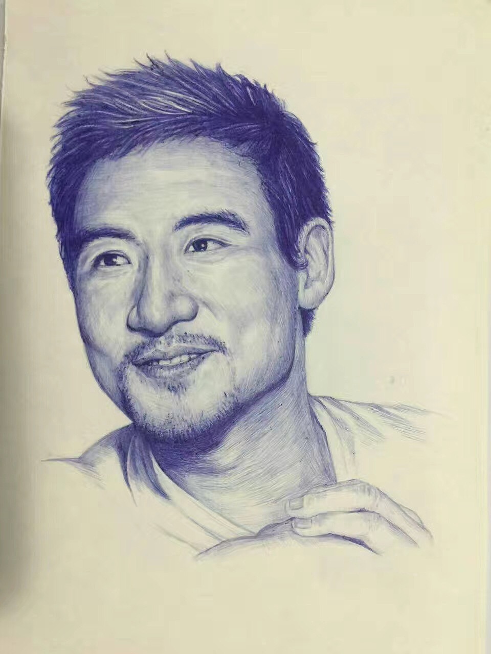 (听着张学友的歌把他画完)