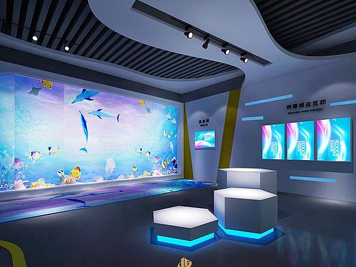 深圳展厅装修设计-创意银行展厅-广深艺建设