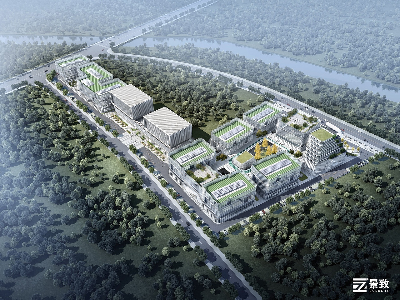 建筑设计建筑效果图（图ZMzYzMzk3Nzk2） - 建筑/空间 - 站酷设计师景致视觉原创素材 - 站酷ZCOOL