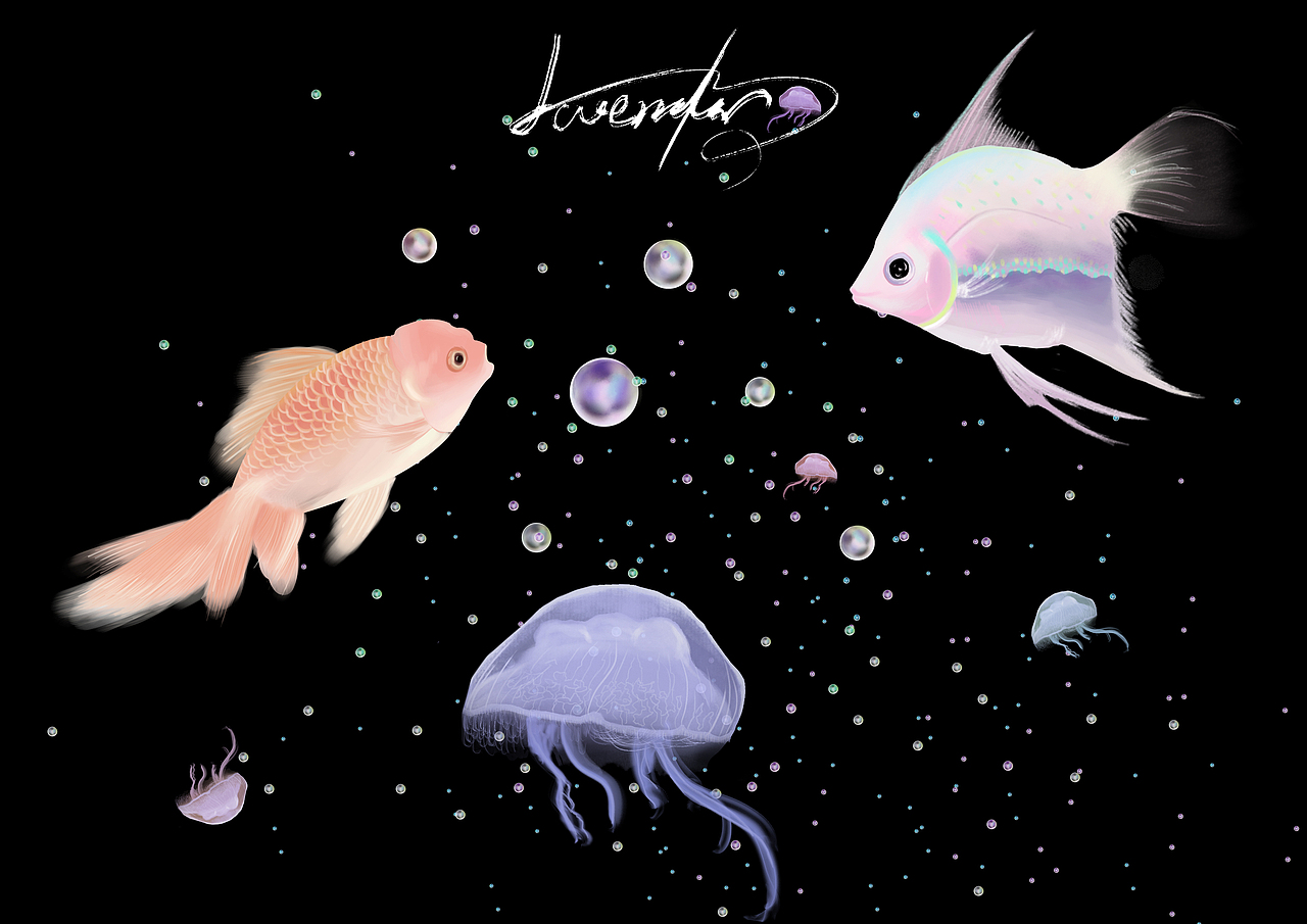 鱼儿🐠（图ZMjU1MDYyMTM2） - 创作习作 - 站酷设计师壹一i原创素材 - 站酷ZCOOL
