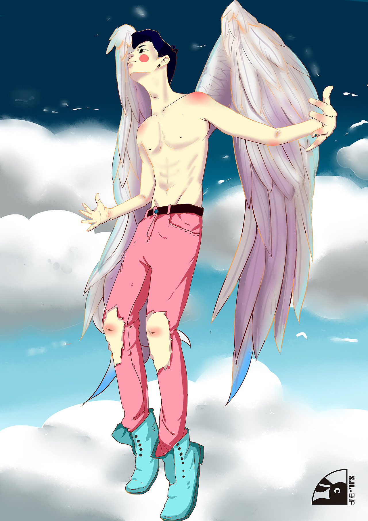 隔离期间我想自由飞翔（图ZMTk3NDczNjk2） - 艺术插画 - 站酷设计师木登一木登原创素材 - 站酷ZCOOL